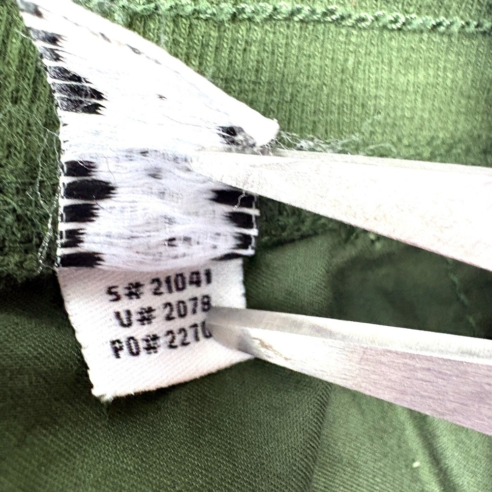 VTG Y2K Bitten by Sarah Jessica Parker Drawstring Capri Joggers Womens Sz 8 Grn - Picture 13 of 13
